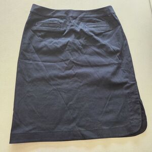 Talbots Womens Stretch Navy Blue Pencil Skirt Size 6 Office Career Professional